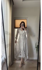 Tül Etekleri Fırfırlı Prenses Elbise 1