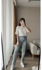 Twst Beyaz T-Shirt