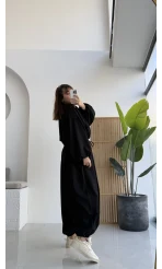 Ultra Premium Bomber Ceket Şalvar Takım Siyah Hot