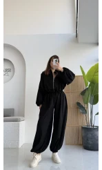 Ultra Premium Bomber Ceket Şalvar Takım Siyah Hot
