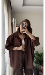 VAYS Tensel Gömlek - Acı Kahve - 2042