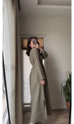 Venüs Müslin Haki Elbise