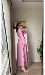 Venüs Müslin Pembe Elbise
