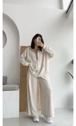 Vera Oys Hırka - Pantolon Takım Taş Kod: 7029 - 4032