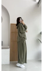 Vera Oys Hırka - Pantolon Takım Yeşil Kod: 7029 - 4032