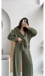 Vera Oys Hırka - Pantolon Takım Yeşil Kod: 7029 - 4032