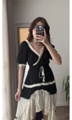 Vintage More Elbise Siyah