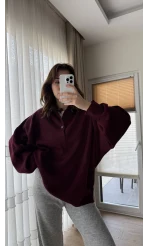 Vintage Oversize Kazak Bordo