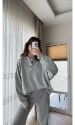 Vintage Oversize Kazak Gri