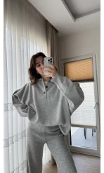 Vintage Oversize Kazak Gri