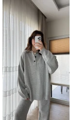 Vintage Oversize Kazak Gri