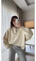 Vintage Oversize Kazak Krem