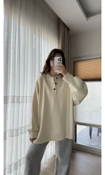 Vintage Oversize Kazak Krem