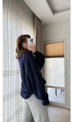 Vintage Oversize Kazak Lacivert