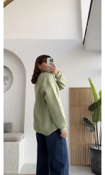 Viola Bisiklet Yaka Sweat - Mint