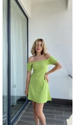 Wendy Fitili Elbise Yeşil