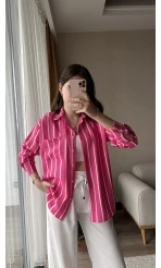 Weno FUŞYA-BEYAZ ÇİZGİLİ Gömlek