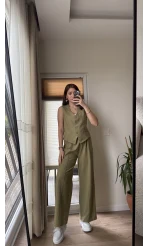 Westmins Yelek Pantolon Takım Çağla Yeşili (Kod: 8554)
