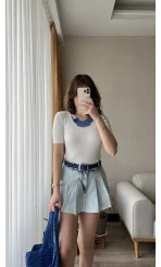 Wulf Mini Kot Şort Etek