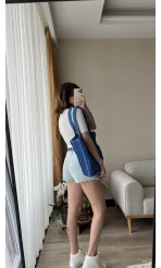 Wulf Mini Kot Şort Etek