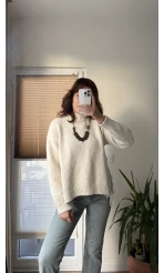 Yanlardan Püsküllü Kazak