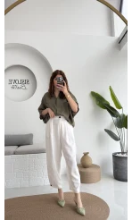 Yarasa Kol Gömlek Haki - 2115