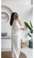 Yarasa Kol Gömlek Kırık Beyaz - 2115