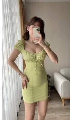 Yeşil Mini Elbise
