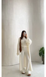 Yumoş 3lü Takım - Ekru - Kod: 4206