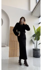 Yumoş Etek - Siyah - KOD:9044