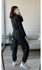 Yumoş Siyah Eşofman Takımı