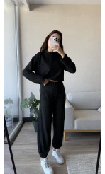 Yumoş Siyah Eşofman Takımı