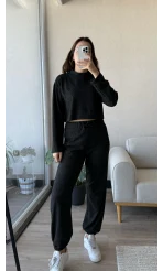 Yumoş Siyah Eşofman Takımı