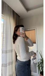 Zra Model Sakallı Yumoş Hırka Beyaz