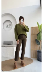 Meyla Acı Kahve Slim Fit Jean Pantolon