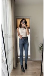 Meyla Açık Mavi Rengi Slim Fit Jean Pantolon (NO:5)