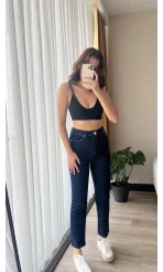 Zr Meyla Koyu Lacivert Slim Fit Jean