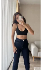 Zr Meyla Koyu Lacivert Slim Fit Jean