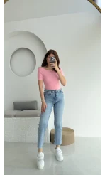 Meyla Mavi Tonları Slim Fit Jean Pantolon (NO:8)