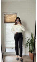 Zr Meyla Siyah Rengi Slim Fit Jean