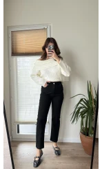 Zr Meyla Siyah Rengi Slim Fit Jean