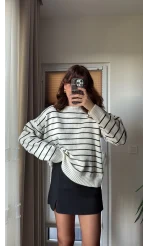 Lara Mini Yırtmaçlı Şort Etek Siyah