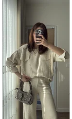 Zr Model Taşlı Yarı Gabardin Takım