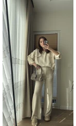 Zr Model Taşlı Yarı Gabardin Takım