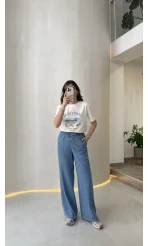 Zra Tensel Denim Pantolon - Mavi