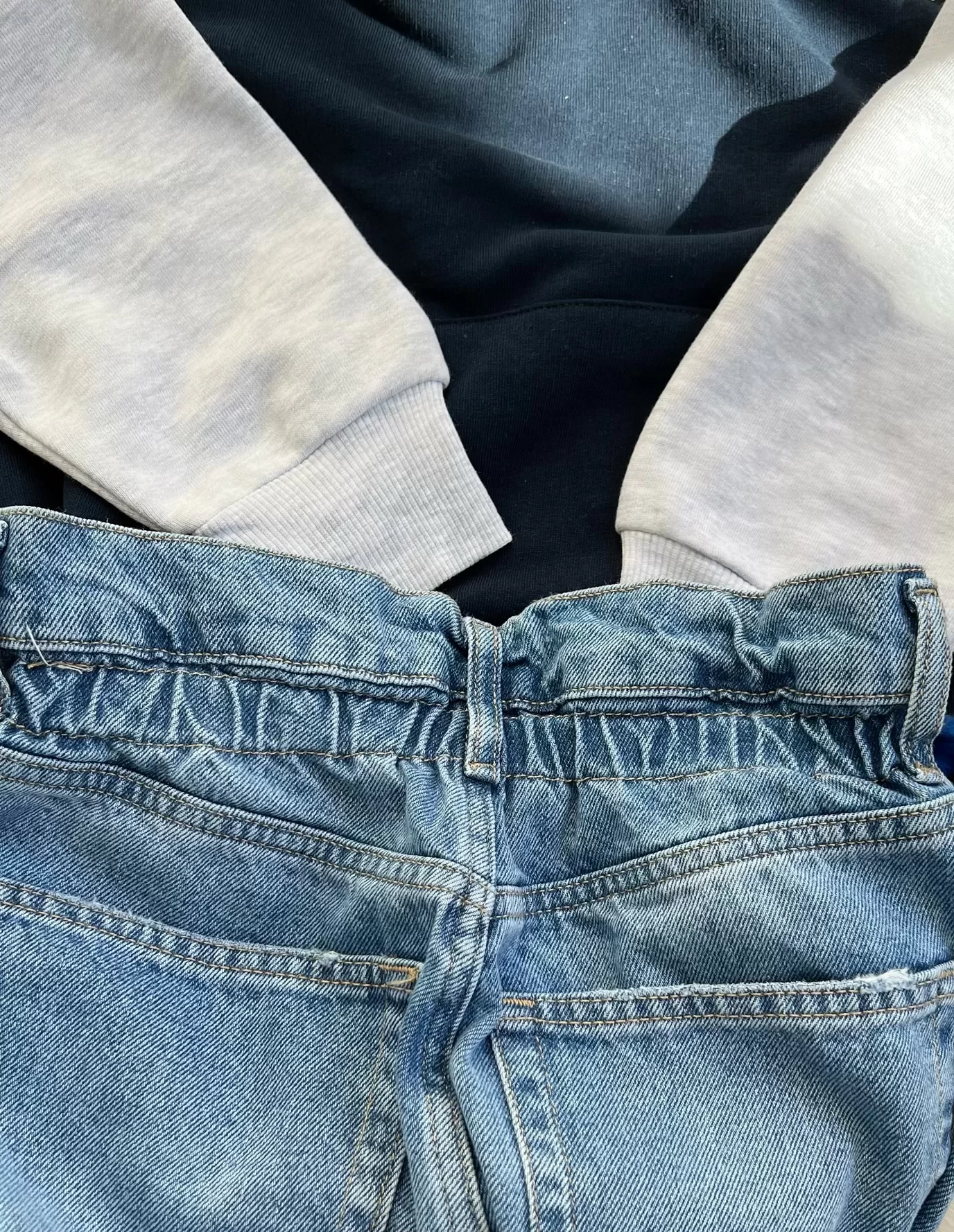 Babi Beli Lastikli Mom Jean