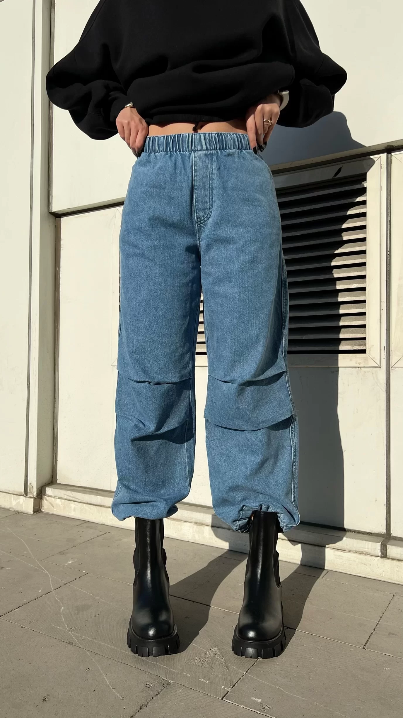 Paraşüt Kot Pantolon