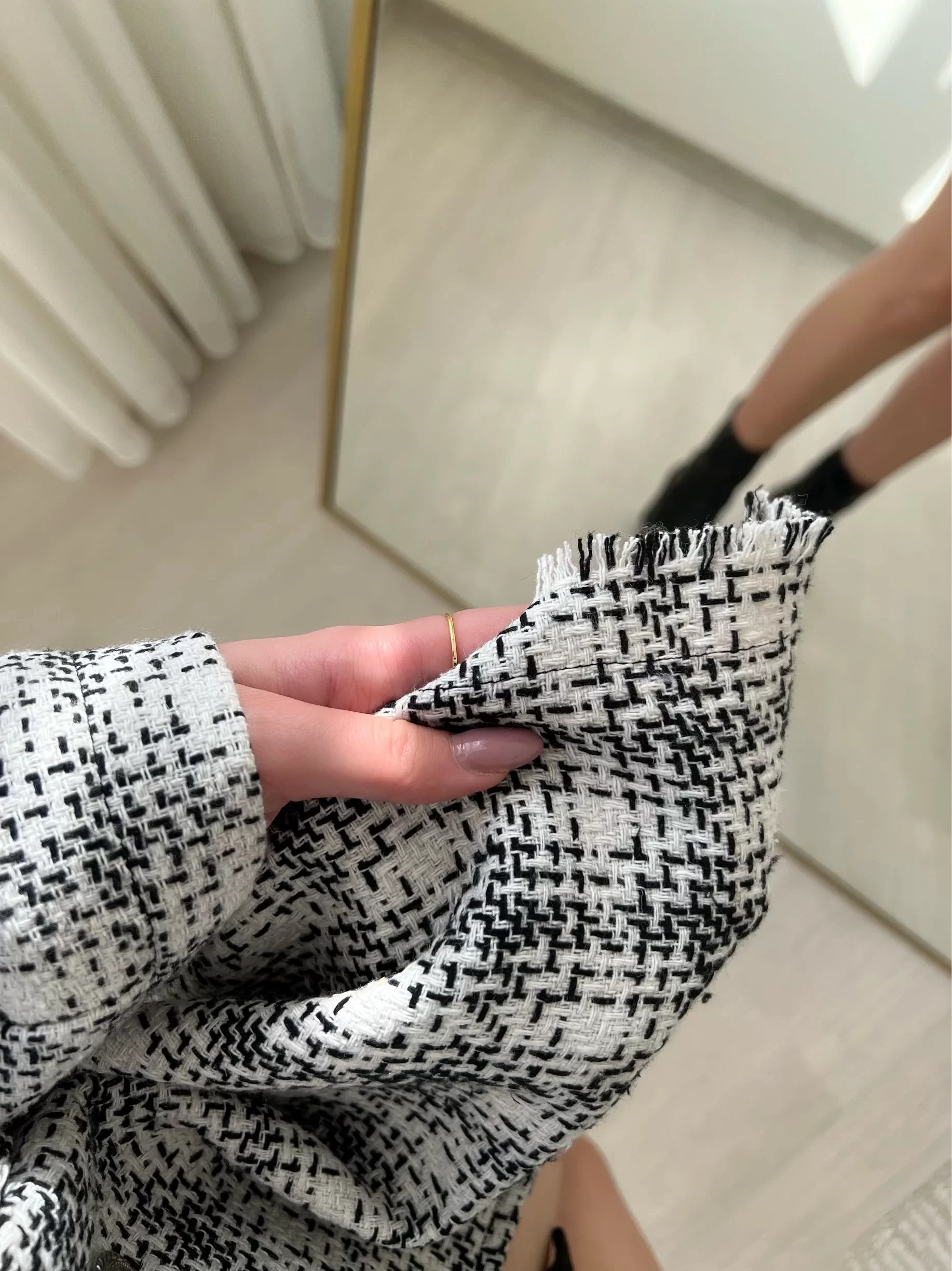 Tüvit Blazer Siyah Ceket