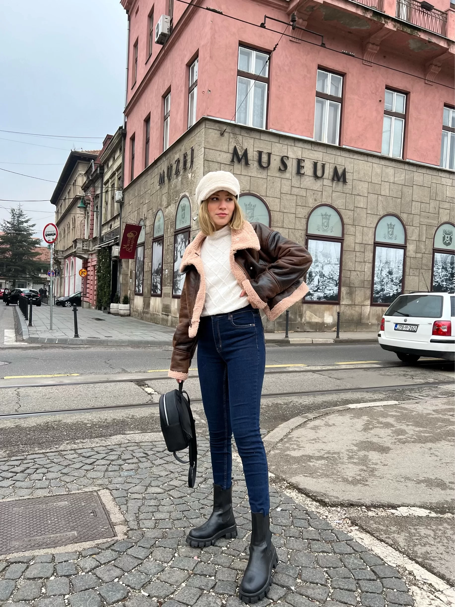 Yüksek Bel Skinny Dark Blue Jean