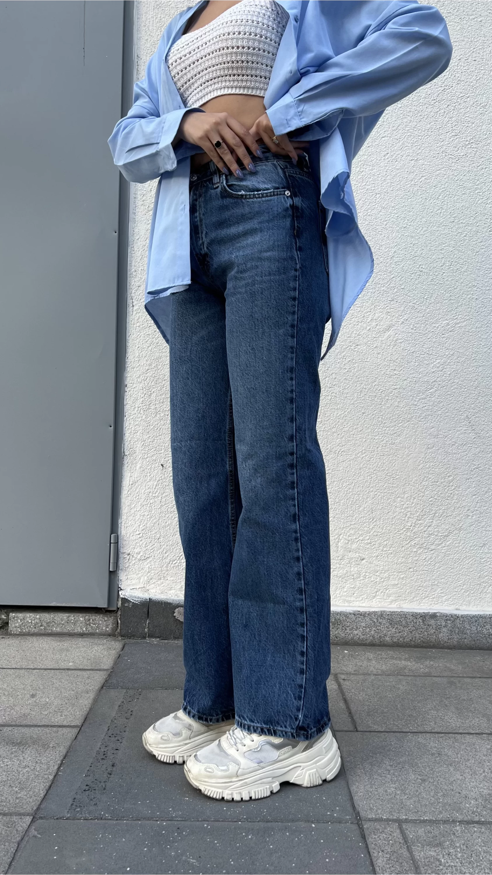 Zr Model Wide Leg Jean